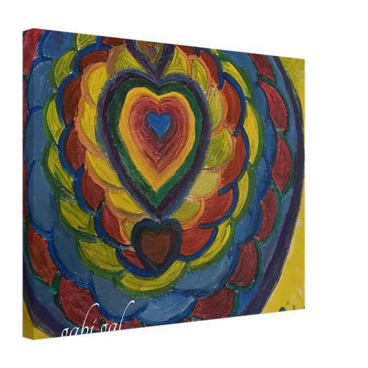 Heart Connection Canvas by Gabi Gal